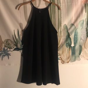 Black Forever 21 halter skater dress